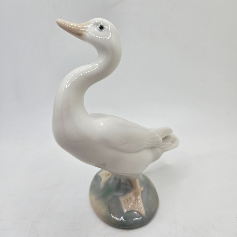 VTG 1977 Lladro White‎ Goose Duck Figurine Porcelain Bird Sculpture Hand Made